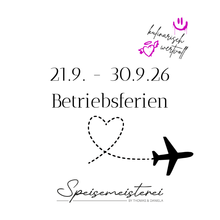 Schwarzer Hintergrund mit dem Text „Genuss ist einfach jede Sünde wert“ und dekorativen Pflanzen.