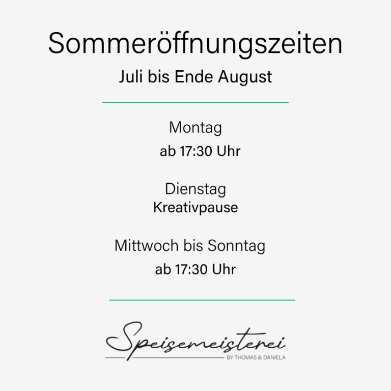 Gutschein Speisemeisterei Partenkirchen Schwarzer Hintergrund mit dem Text „Genuss ist einfach jede Sünde wert“ und dekorativen Pflanzen.